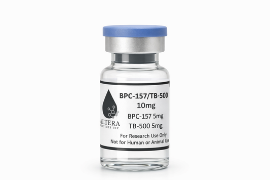 “BPC-157 and TB-500 research peptide blend 10mg vial, lab-tested, for research use only”