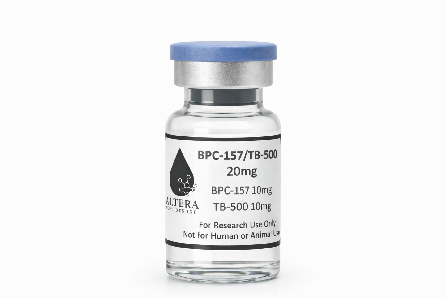 “BPC-157 and TB-500 research peptide blend 20mg vial, lab-tested, for research use only”